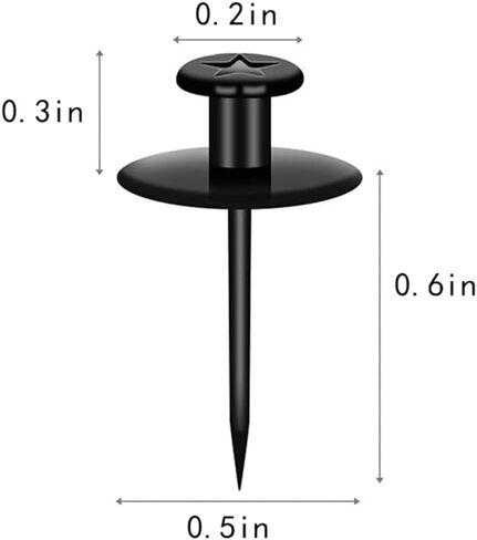20 جهاز كمبيوتر شخصى دفع دبابيس الصورة الشماعات مزدوجة الرأس الإبهام المسامير جدار السنانير للجدار الشنق الصورة الشماعات الأظافر صورة صغيرة معلقة هوك دبابيس للمنزل مكتب ديكور الصور، دريوال الفلين المجلس (أسود) in Kuwait