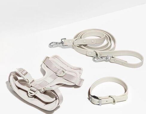 Premium Dog Comfort Set. Leashes & Harness, Red, durable, soft to The touch, comfortable fit for all your furry friends. in Saudi Arabia