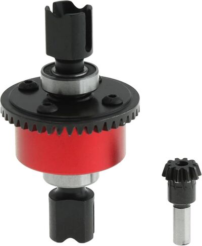 مجموعة تروس تفاضلية نشطة أمامية/خلفية 43T مع مجموعة تروس تفاضلية 10T كاملة لأجزاء ترقية ARRMA Kraton 6S Outcast 6S Notorious Mojave (أحمر) in Kuwait