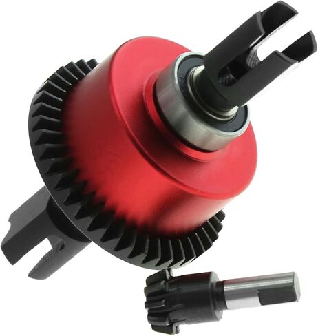 مجموعة تروس تفاضلية نشطة أمامية/خلفية 43T مع مجموعة تروس تفاضلية 10T كاملة لأجزاء ترقية ARRMA Kraton 6S Outcast 6S Notorious Mojave (أحمر) in Kuwait