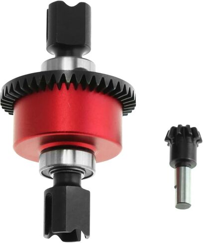 مجموعة تروس تفاضلية نشطة أمامية/خلفية 43T مع مجموعة تروس تفاضلية 10T كاملة لأجزاء ترقية ARRMA Kraton 6S Outcast 6S Notorious Mojave (أحمر) in Kuwait