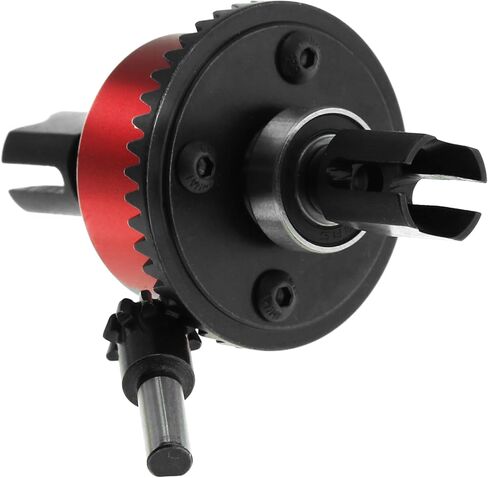 مجموعة تروس تفاضلية نشطة أمامية/خلفية 43T مع مجموعة تروس تفاضلية 10T كاملة لأجزاء ترقية ARRMA Kraton 6S Outcast 6S Notorious Mojave (أحمر) in Kuwait