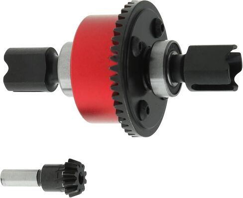 مجموعة تروس تفاضلية نشطة أمامية/خلفية 43T مع مجموعة تروس تفاضلية 10T كاملة لأجزاء ترقية ARRMA Kraton 6S Outcast 6S Notorious Mojave (أحمر) in Kuwait