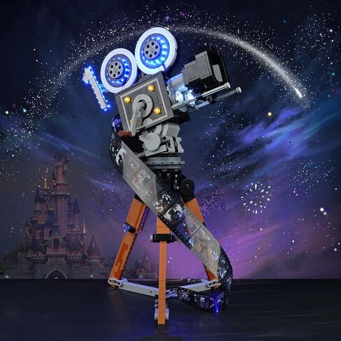 مجموعة إضاءة LED لكاميرا Lego Disney Walt Disney Tribute 43230، إضاءة LED متوافقة مع نماذج مكعبات البناء Lego 43230 (إصدار التحكم في الإضاءة) in Saudi Arabia
