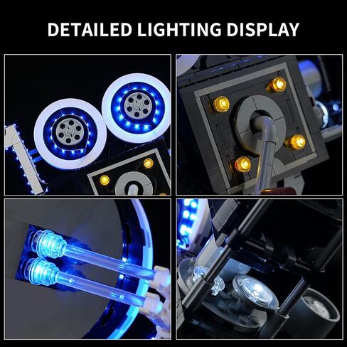 مجموعة إضاءة LED لكاميرا Lego Disney Walt Disney Tribute 43230، إضاءة LED متوافقة مع نماذج مكعبات البناء Lego 43230 (إصدار التحكم في الإضاءة) in Saudi Arabia
