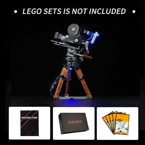 مجموعة إضاءة LED لكاميرا Lego Disney Walt Disney Tribute 43230، إضاءة LED متوافقة مع نماذج مكعبات البناء Lego 43230 (إصدار التحكم في الإضاءة) in Saudi Arabia