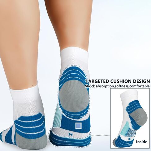 3 أزواج من الجوارب الضاغطة من LIN PERFORMANCE للرجال والنساء، جوارب رياضية للجري in Kuwait