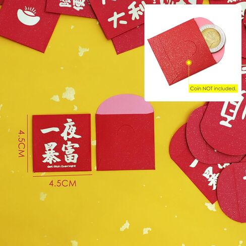 110 قطع من CAPART + مظاريف حمراء للسنة الصينية الجديدة، مظاريف نقود صغيرة من Hongbao الصينية الإبداعية لجميع المناسبات وديكورات السنة الجديدة (12 نمطًا) in Kuwait