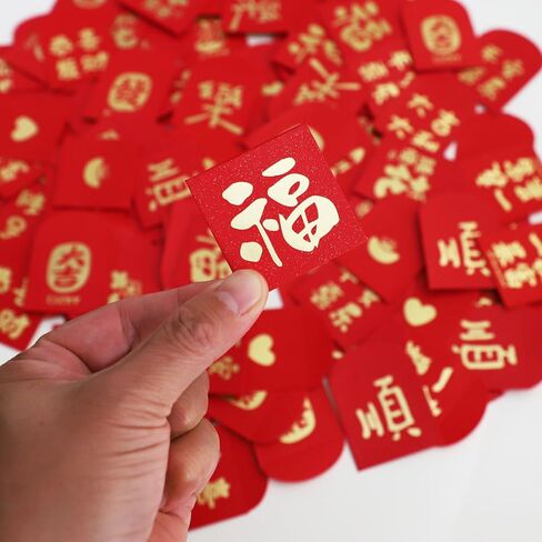 110 قطع من CAPART + مظاريف حمراء للسنة الصينية الجديدة، مظاريف نقود صغيرة من Hongbao الصينية الإبداعية لجميع المناسبات وديكورات السنة الجديدة (12 نمطًا) in Kuwait
