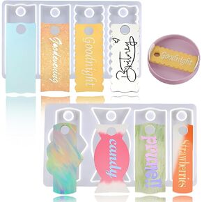 Name Plate Resin Molds for Stanley Cup Lid 40 oz,8 -Cavity Personalized Name Tag Silicone Mold for Epoxy Resin,Unique Epoxy Molds for DIY Stanley Cup Nameplates