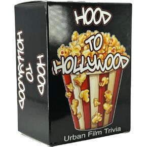 Hood to Hollywood: Epic Black Cinema Trivia Game - Test Your Movie Knowledge with Iconic Lines & Facts, Family Fun for All Ages- Dive into Classic & Current Black-Led Films Explore Iconic Black Cinema