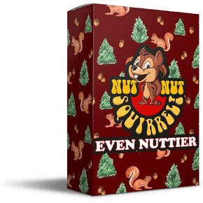 PBN'J Games LLC nut nut Squirrel! Even Nuttier - Fun Card Game for Kids & Families. Use The New Crazy Cards to Outsmart Your Opponents and Monitor Your Risk of Squirrels | 2-6 Players | Ages 4+