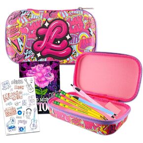 Nickelodeon That Girl Lay Pencil Case Bundle for Kids, Girls - Pencil Holder Plus Stickers and More | School Supplies Set