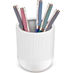 Pen Holder for Desk Aesthetic Ceramic Pencil Holder Cute Desk Accessories for Desk Organizer Modern Pen Cup for Your Office Decor