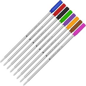 8 Pack Multi Color Cross Ballpoint Pen Refills by Monteverde USA