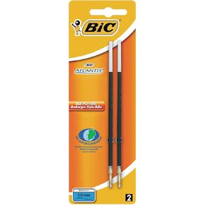 BIC Rollerball Refill Permanent Fabric IS1197 1,00 mm Pack of 2 Blue