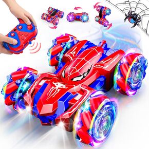 Sipder Car Toys for 3-12 Year Old Boys Girls,Double Sided Remote Control Car 360° Rotating 2.4GHz Fast Stunt RC Car Toys for 3 4 5 6 7 8 9 10 11 12 Birthday Party Outdoor Xmas for Kids
