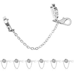 Magnetic Bracelet Clasps and Closures,18k Gold&Silver Plated Clasps for Jewelry, Magnetic Clasps for Bracelets (6Pcs)