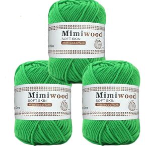3 Rolls Soft Milk Cotton Yarn Skeins for Crochet,Amigurumi Dolls Yarn,Soft Yarn for Sweater,Crocheting 38