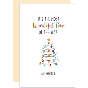 Naughty Tits Christmas Card, Sexy Merry Christmas Card for Friend BF, Funny Winter Season Xmas Card