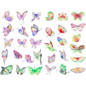 Seasonstorm Colorful Butterfly Kawaii Aesthetic Pastel Art Agenda Journal Planner Stationery Stickers