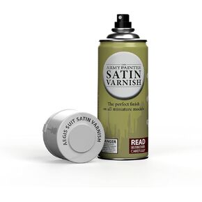 The Army Painter Anti Shine Matt Spray for Miniature Painting - After Quickshade Spray Paint Top Coat Acrylic Varnish - Satin Finish Spray for Acrylic Model Paint, 400ml Can