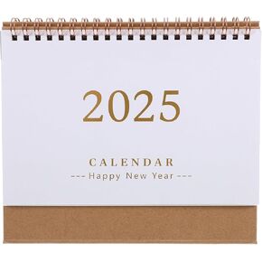 Tofficu Standing Flip Calendar: 2024-2025 Desk Calendar from July 2024 to December 2025-18 Monthly Standing Flip, Desktop Calendar for Home Office, Multi Flip Calendar for Desk