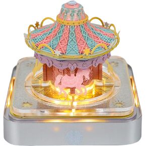 3D Memo Pads Paper, Creative Time Piece 2025 Notepad Artopad Carving Gift Desktop Decoration, Artist DIY Notes With LED Lights Craft