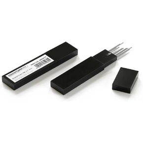 LEUCHTTURM1917 - Graphite Lead Refills 0.7mm HB for Mechanical Pencil Drehgriffel (12 Pack, Grey)