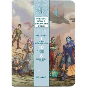 Ultra PRO - Critical Role Book Folio with Six 9-Pocket Pages for Standard Size Cards for Ultimate Protection, 10 Single Pocket Page, Organize & store Notes, Maps, Character Sheets, Spell Cards