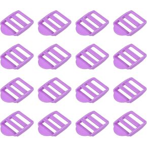uxcell 16Pcs Plastic Ladder Slider, Adjustable Lock Buckles Tension Lock Tri-Glides for Belts Backpack Straps Replacement