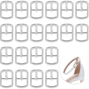 20 قطعة من أبازيم الأحذية المعدنية ذات الشق الواحد، أبازيم منزلقة قابلة للتعديل، إبزيم دوار متعدد الأغراض للحرف الجلدية، دبوس صناعة الأجهزة لحقيبة الأحذية وحزام الجلد وحقيبة الظهر وحافظة بديلة in Kuwait