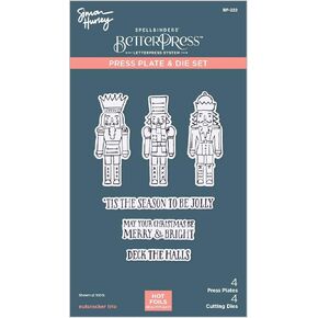 Spellbinders Nutcracker Trio Press Plate and Die Set