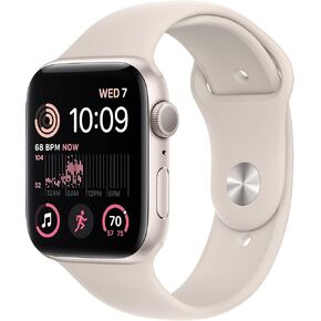 Apple Watch SE (2nd Gen) (GPS, 44mm) - Midnight Aluminum Case with Midnight Sport Band, M/L (Renewed) in Kuwait