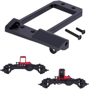 1/10 RC F10 Portal Axle Servo Mount, Aluminum CNC Front Axle BAT Servo Mount Low Center of Gravity for 1/10 RC Crawler Vanquish VS4-10 Phoenix F10 Portal Axle LCG Chassis DIY Upgrades (Silver)