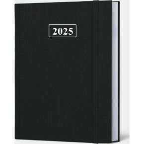 Planner 2025-8.5'' × 11'' Weekly & Monthly Planner 2025 from January 2025 to December 2025, Large Planner 2025 with Pefect Organizer, Fabric Cover, Inner Pocket, Pink