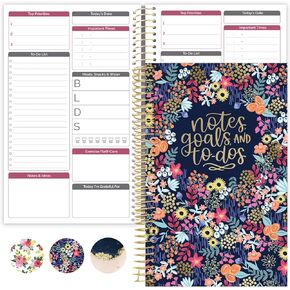 bloom daily planners Bound To Do List Planner Book - UNDATED Daily Planning System Tear Off Calendar Pages - 6" x 8.25" - Celestial