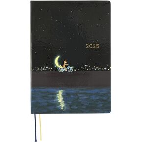 Hobonichi Techo 2025 HON [English/A5 Size/January Start/Planner] Slash (Navy)
