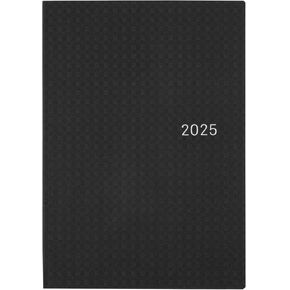 Hobonichi Techo 2025 HON [English/A5 Size/January Start/Planner] Paper Series: Black Gingham