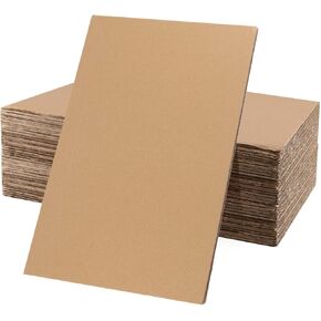 PINGEUI 30 Pack 11 x 17 x 1/4 Inches Corrugated Cardboard Sheets, 6mm Thick Brown Chipboard Sheets, Corrugated Cardboard for Packing, Mailing, Backing,Crafts