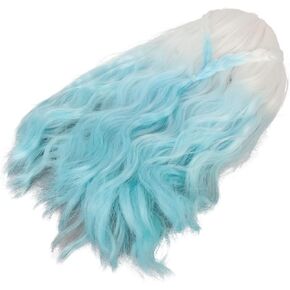 Zerodis Girl Doll Wig,Exquisite Long Curly Doll Wig for Replacement (Gradient)