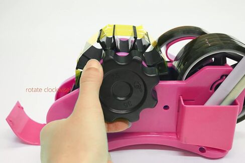 Pink Heat Tape Dispenser Sublimation - Multiple Roll Cut Heat Tape Dispenser 1" & 3" Core Double Reel Cores Sublimation for Heat Transfer Tape, Semi-Automatic Tape Dispenser with Compartment Slots in Saudi Arabia