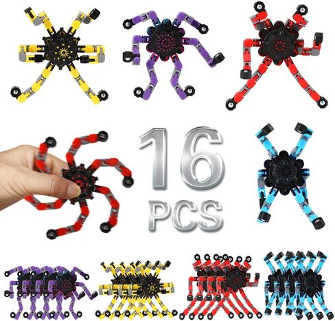 4 Pack Transformable Fidget Spinner Fidget Toys Set, Fidget Spinner Transformable,Sensory Fidget Toys Stress Relief and Anti Anxiety Toys for Kids and Adults Gift for Christmas Birthday Party Favor in Kuwait