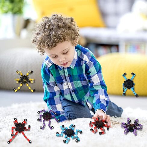 4 Pack Transformable Fidget Spinner Fidget Toys Set, Fidget Spinner Transformable,Sensory Fidget Toys Stress Relief and Anti Anxiety Toys for Kids and Adults Gift for Christmas Birthday Party Favor in Kuwait