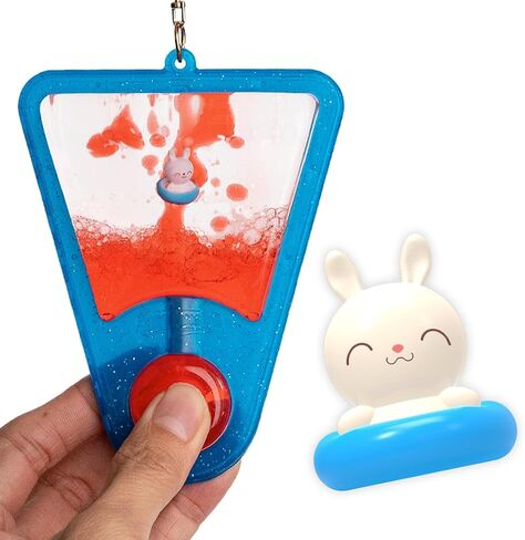 Goonameez, Hand-Held Sensory Toy with Floating Characters, Mesmerizing Water Mix Fidget Toy – Collect All 6 Unique Shapes for Squishy Fun, Perfect Travel Toy! (BunBun) in Kuwait