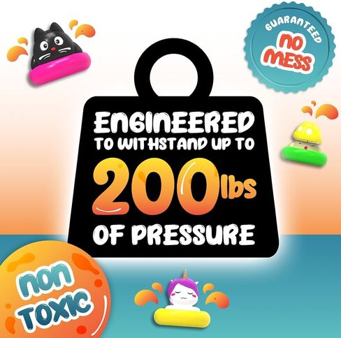 Goonameez, Hand-Held Sensory Toy with Floating Characters, Mesmerizing Water Mix Fidget Toy – Collect All 6 Unique Shapes for Squishy Fun, Perfect Travel Toy! (BunBun) in Kuwait