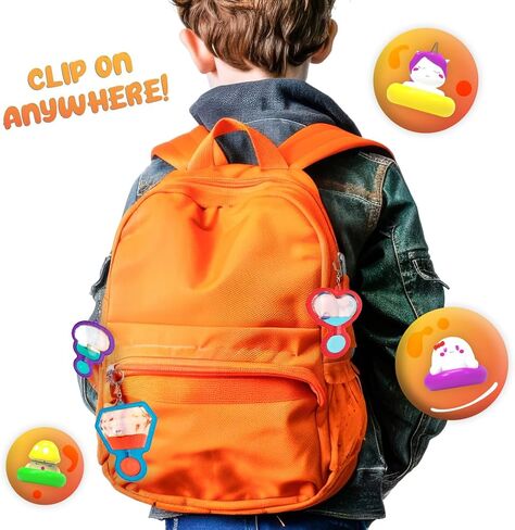 Goonameez, Hand-Held Sensory Toy with Floating Characters, Mesmerizing Water Mix Fidget Toy – Collect All 6 Unique Shapes for Squishy Fun, Perfect Travel Toy! (BunBun) in Kuwait