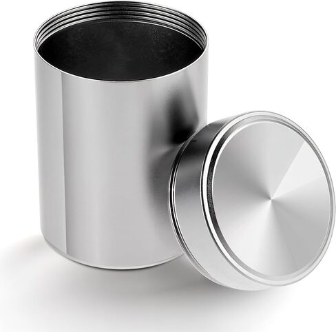 WLLHYF Portable Metal Small Pill Case, Round Aluminium Alloy Pill Holder Pocket Small Pill Box Waterproof Medicine Organizer Bottle Container for Travel Outdoor Vitamin Fish Oils (Black) in Saudi Arabia
