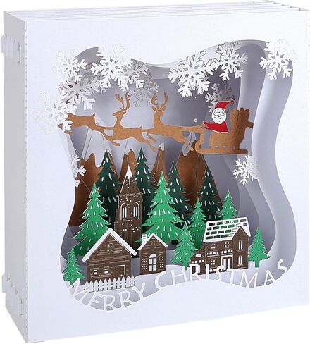 بطاقة تهنئة لعيد الميلاد المجيد من كيسوتو ثلاثية الأبعاد مع ظرف in Kuwait