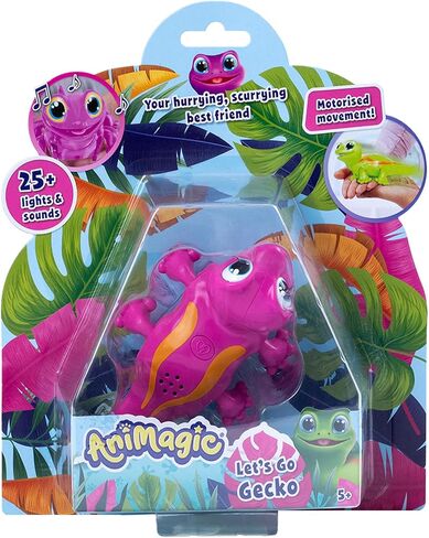 Goliath Animagic Let's Go Gecko Yellow - Motorized Movement, Over 50 Lights and Sounds - Ages 5 and Up in Kuwait
